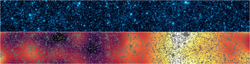 Illustration for article titled This could be our best view yet of the earliest objects in the Universe
